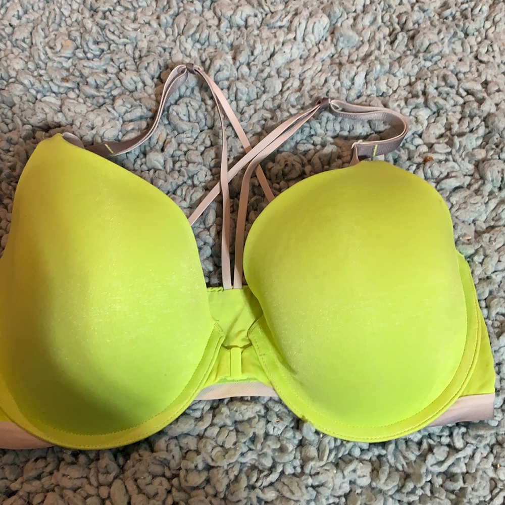 Victoria Secret bra 34DD lime green